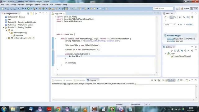 Learn Java Tutorial for Beginners, Part 33 Reading Text Files смотреть онлайн