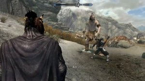 Skyrim - Scar And Frea vs Giants