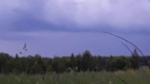 Уходящая гроза в Тульской области, 13.06.2021.