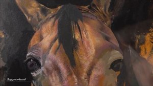 How to Paint a Realistic Horse | Portrait Painting | Time-lapse Acrylic Painting