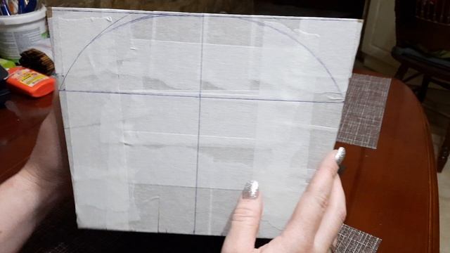 Обзор самодельной формы из картона. смотреть онлайн