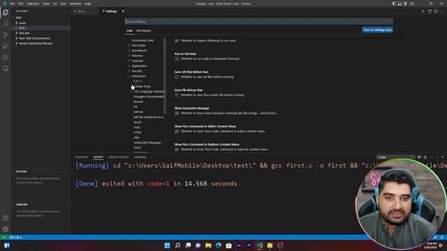 How do I fix Visual Studio codes Error = 1? || Error] Exit with code=1 ~By MR SAIF UR REHMAN смотреть онлайн