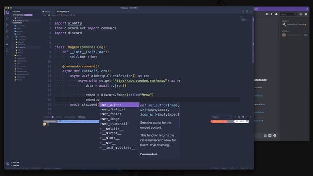 ULTIMATE DISCORD BOT - Episode 10 - Calling external API to show random pictures of cats and dogs