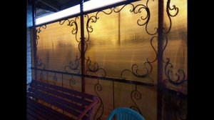 Беседка (терраса) своими руками из поликарбоната / как самому сделать беседку