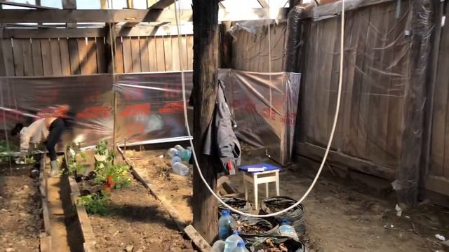 Круглогодичная теплица, углубленная на 2м экономим затраты))