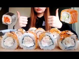 ASMR | ОПЯТЬ ОСТРЫЕ РОЛЛЫ/СУШИ | SUSHI/ROLLS |