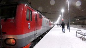 Паровоз Л-0022 + электровоз ЭП2К-252 с поездом №929 Великий Устюг - Москва.