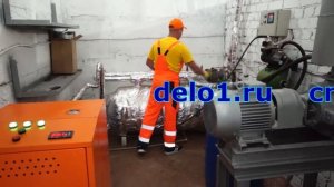 Производство несъемной опалубки из пенополистирола.