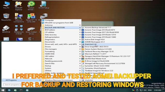 Sergei Strelec Windows 10 | Windows PE | USB Rescue Disk смотреть онлайн