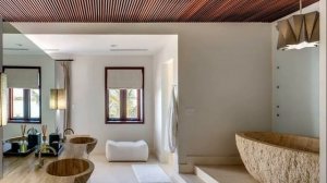 Дизайн потолка в ванной комнате (подборка фото)