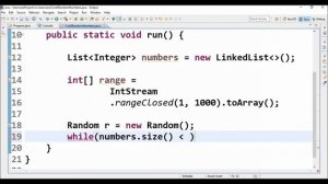 list 5 random numbers in java