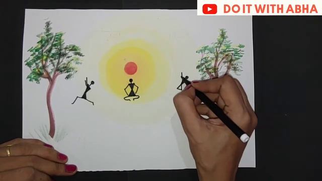 Warli Tutorial 14 : Yoga Day theme 🙏 #Warli #YogaDay смотреть онлайн