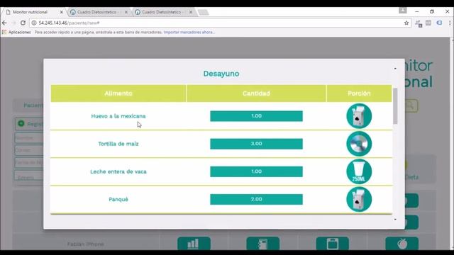 Funciones básicas del portal Monitor nutricional para nutriólgoos смотреть онлайн