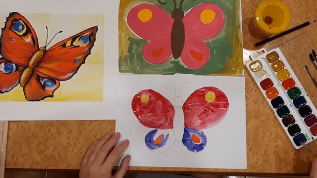 «Бабочка» рисование для детей 5-6 лет
