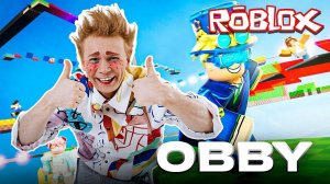 МАСЯ прыгает в ОББИ obby ROBLOX и встречает подписчика!