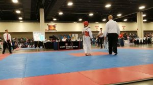 2017 AAU National Taekwondo, Ivan Kosyak,first fight