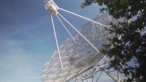 mixkit radio telescope with a large antenna