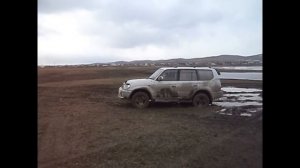 Автомобиль.Тойота. Прадо95 4х4. Коварная весенняя грязь.