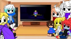 Undertale react to to the bone “my au” (undertale) “reaction video”