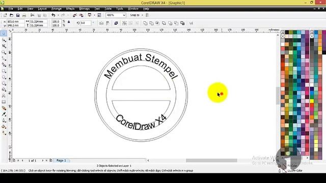 Mudahnya Membuat Stempel dengan CorelDraw X4 смотреть онлайн