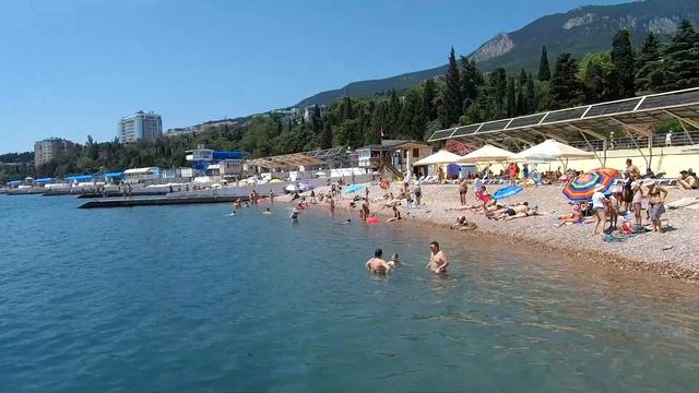 Гурзуф сегодня, 30.06.21 Самое свежее видео с пляжей, как выполняется запрет на купание. смотреть онлайн