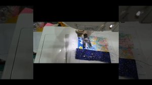 針插//小木屋//第一次玩縫紉機花樣車//brother QC1000〈上〉