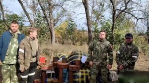 передачи груза от волонтерской группы "Дружная Рязань" танкистам со Сватовского участка