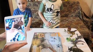 Волшебная книга динозавров DEVAR, динозавры оживают у нас дома