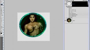 Создание круглой рамки в Photoshop.