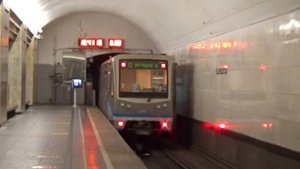 Видео подборка электропоездов 81-740/741.1 и 81-740/741.4 "Русич" на Арбатско-Покровской линии