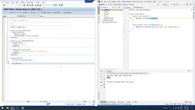 SAP ABAP Objects for Java (or OOP) Developers - Part 2