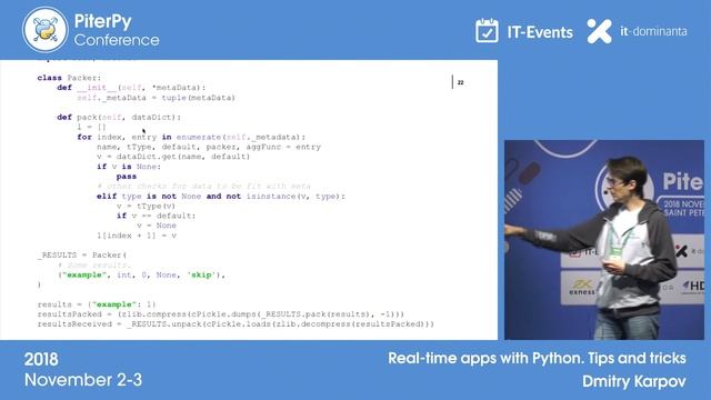 [ENG] Dmitry Karpov: "Real-time apps with Python. Tips and tricks" / #PiterPy смотреть онлайн