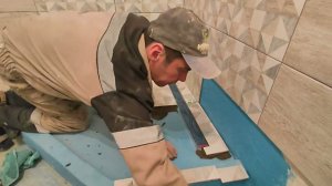 Укладки плитку в душевой поддон. Душевая кабина своими руками
