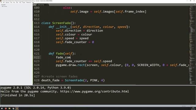 PyGame Scrolling Shooter Game Beginner Tutorial in Python - PART 13 | Music and Screen Transitions смотреть онлайн