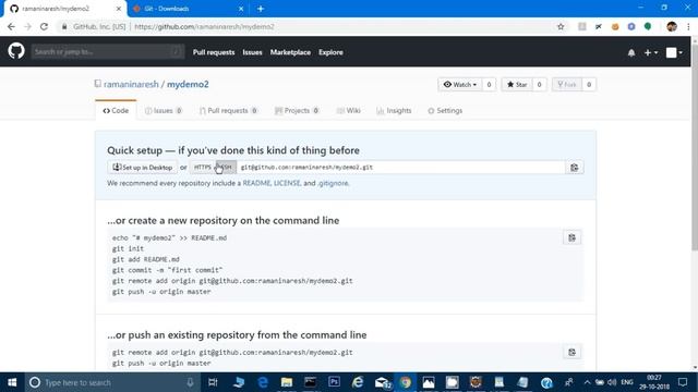 Using Git and GitBash commands to pull and push the code in remote repository