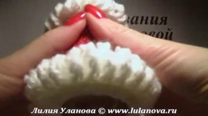 Снегурочка - вязание крючком на бутылку