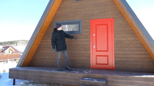 Комплектация теплый контур дома A-Frame 6x6 (треугольный дом, дом шалаш). смотреть онлайн