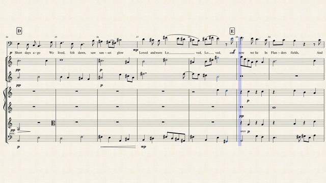 "In Flanders Fields", after John McCrae for Baritone, Oboe, Clarinet and String Quartet смотреть онлайн