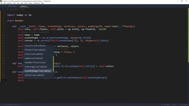Grafik Renderer in numpy und cv2 смотреть онлайн