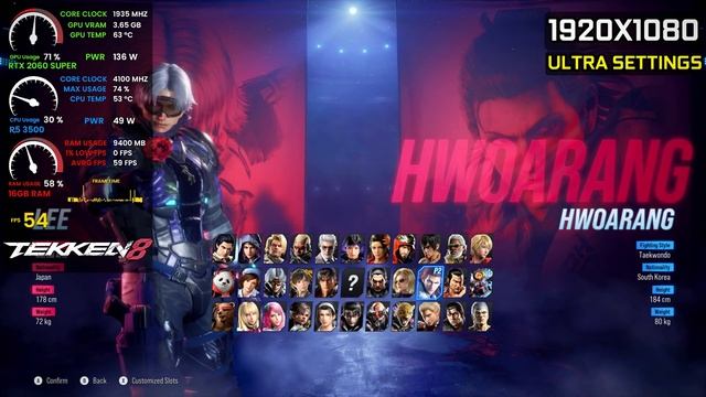 RTX 2060 Super - Tekken 8 - Unreal Engine 5 - 1080p Ultra Setting Benchmark смотреть онлайн