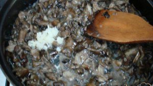 Опята со сливками