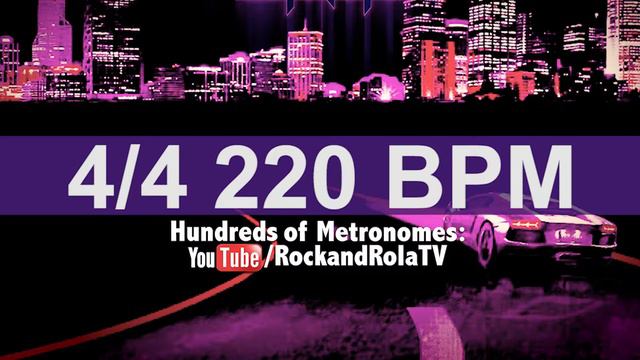 🔴 220 BPM Synth Pop Metronome смотреть онлайн