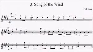 Suzuki Violin Book 1 No.3 Song of the Wind Sheet Music