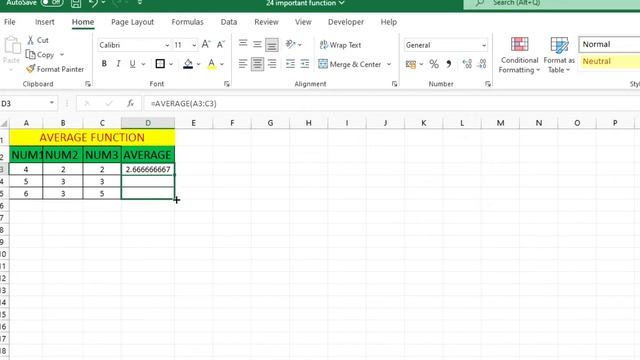 25 Most Important functions in MS Excel | MS Excel functions with examples