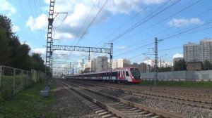 Электропоезд ЭГЭ2ТВ-005 Иволга сообщением Зеленоград-Крюково - Ипподром