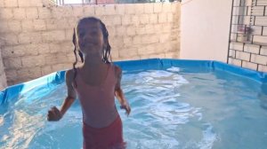 Maratona de férias na super piscina da família Alves finalmente enchemos a piscina #divertido