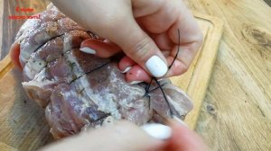 Домашняя буженина из свиной шеи. Вкусная и сочная буженина.