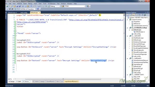 How to write & retrieve appSettings and connectionStrings settings from web.config file? смотреть онлайн