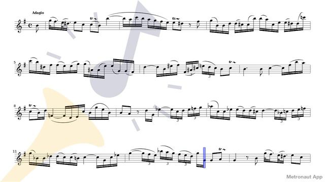 Carl Philipp Emanuel Bach - Flute Sonata H.551 - I. Adagio смотреть онлайн