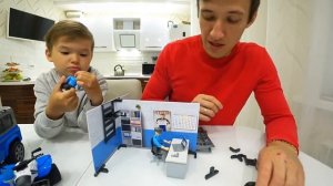 Мультик про полицейские машины, Полицейский участок BRUDER, квадроцикл BRUDER.